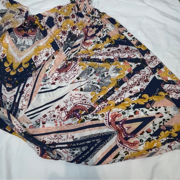 Womens Dress Small? Floral Printed Halter Cinch Waist A Line Dress - Picture 13 of 16